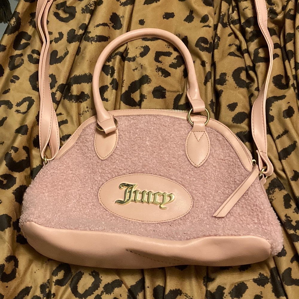 Pink juicy Sherpa cross body